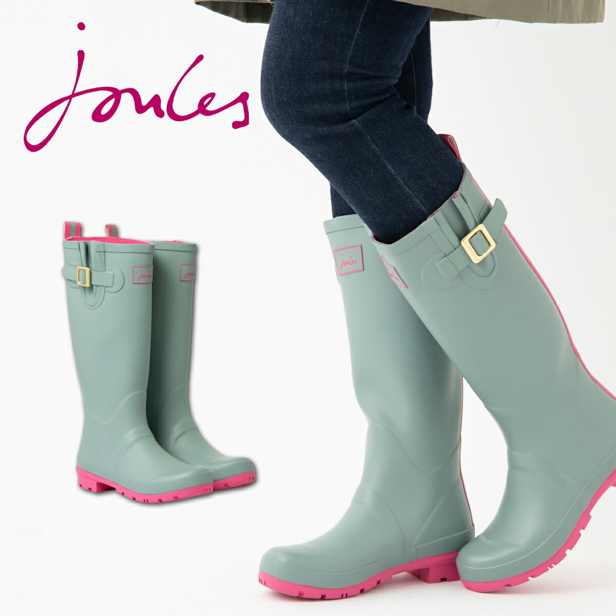 楽天市場】joules レインブーツの通販