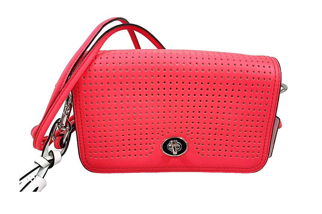 楽天市場】コーチ パンチングレザー（カラーピンク）（バッグ・小物