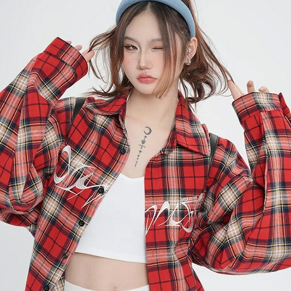 楽天市場】チェック 赤（シャツ・ブラウス｜トップス）：レディース