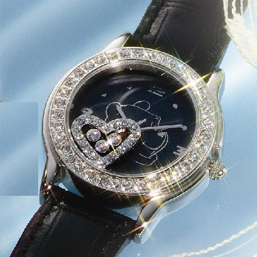 楽天市場】スワロフスキー 時計（ベルトカラーブラック）の通販