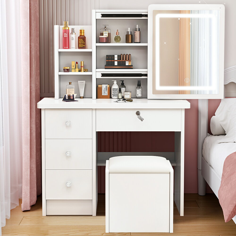 楽天市場】ドレッサー ライト付き（ドレッサー・鏡台｜収納家具