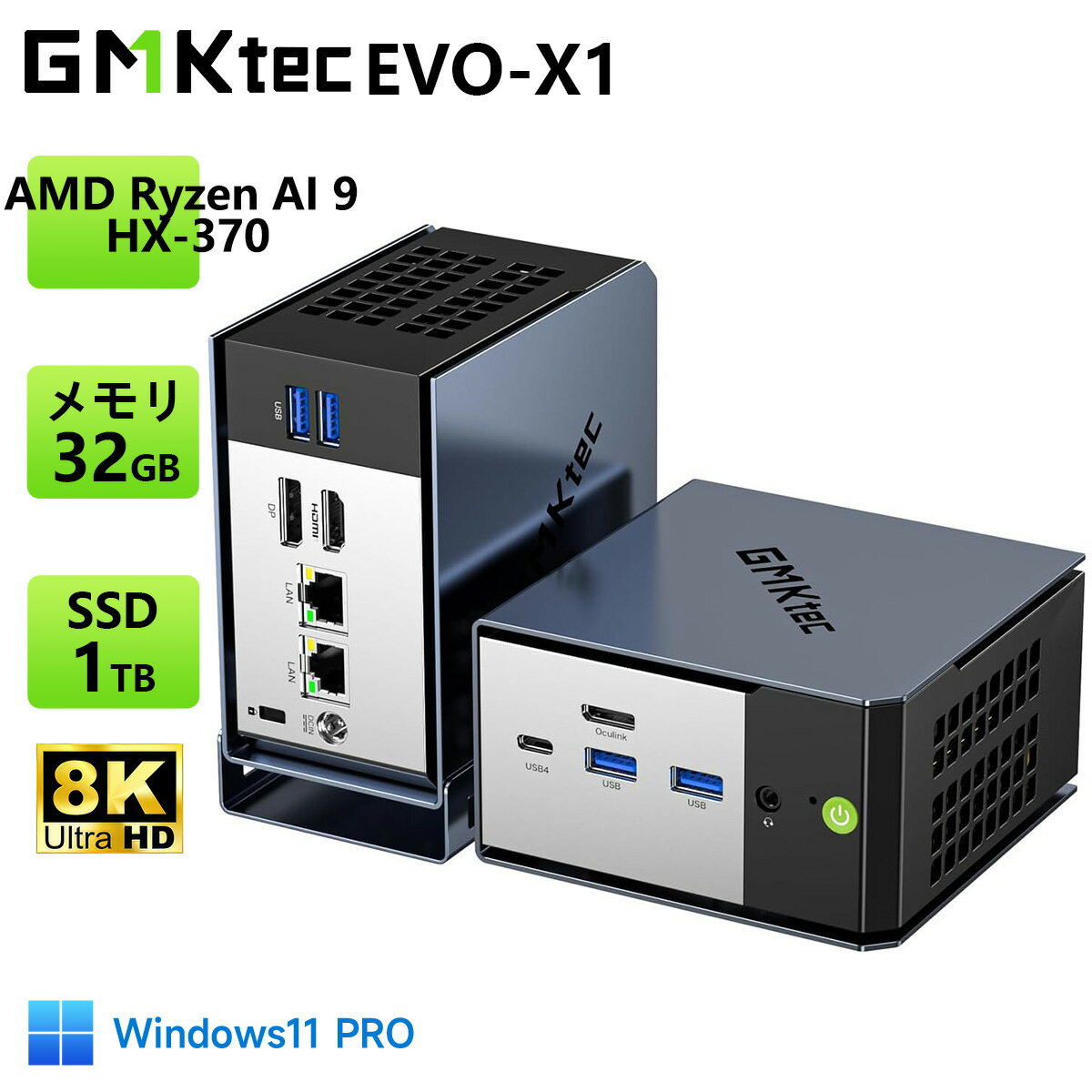 楽天市場】GMKtecミニpc Windows11 Pro 32GB RAM+1TB ROM インテル i9