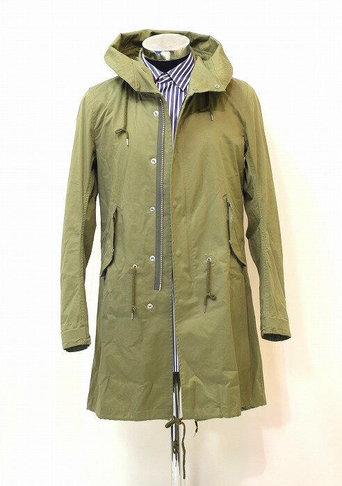 wjk 迷彩柄ファー付きモッズコート 日本製 wjk 迷彩柄ファー付きモッズ