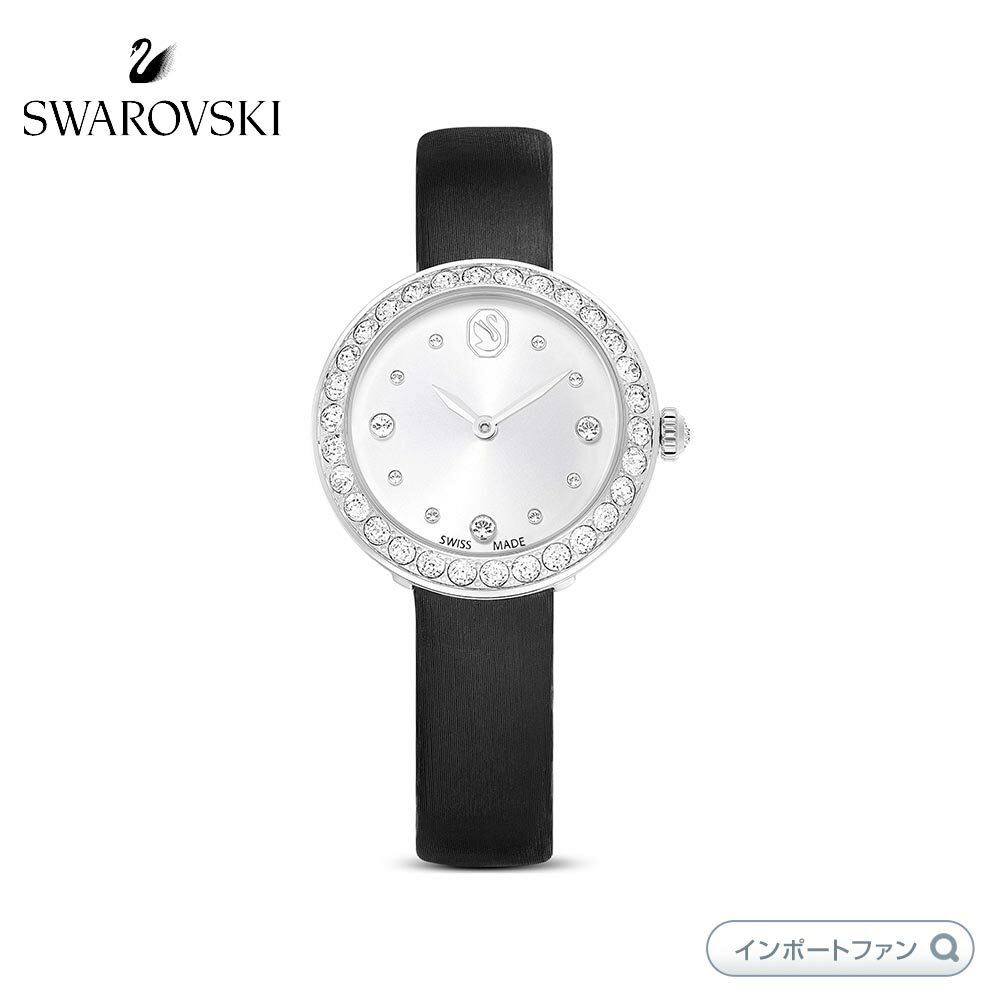 楽天市場】スワロフスキー 時計（ベルトカラーブラック）の通販