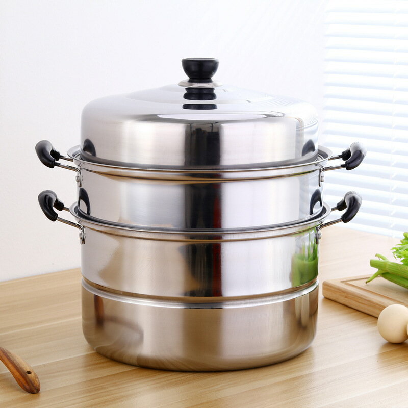 楽天市場】アルミ 蒸し器 3段の通販