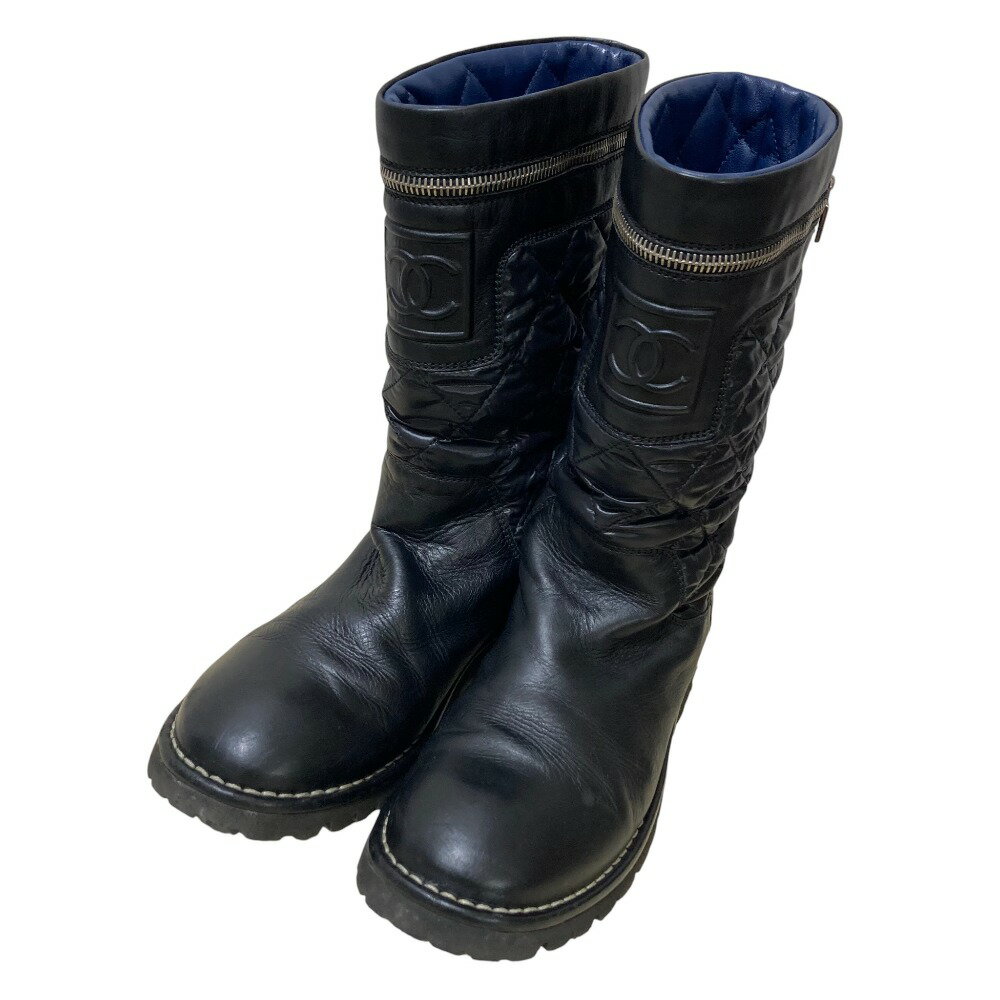 楽天市場】キルティング ブーツ（ブランドシャネル）（ブーツ