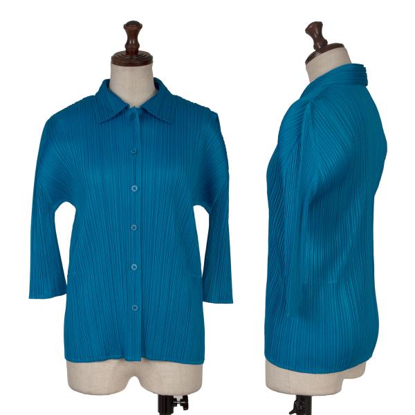 楽天市場】プリーツプリーズ（袖の長さ七分袖・五分袖）（シャツ