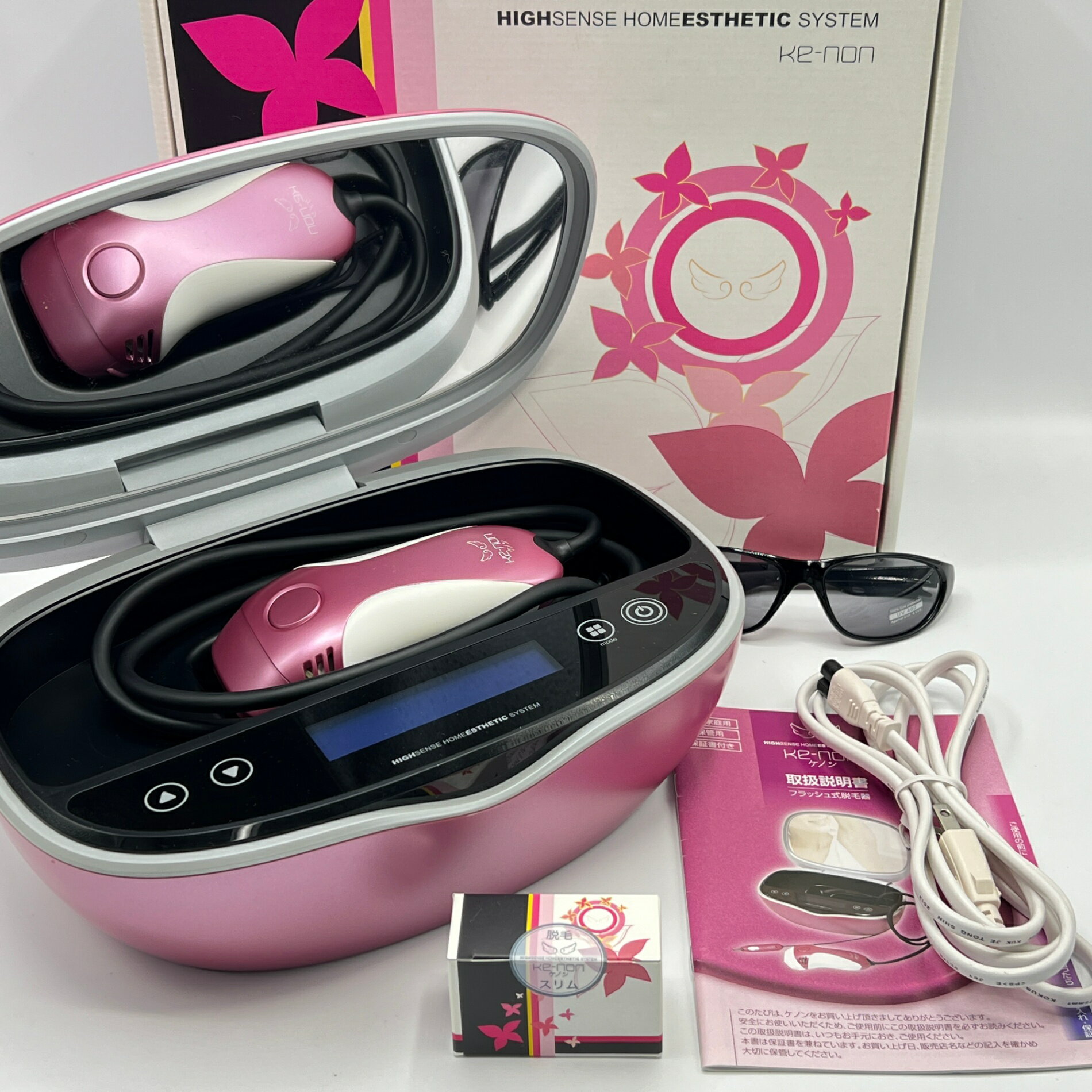 ケノン脱毛器 本体と未使用ラージカートリッジ3個セット セール KE-NON