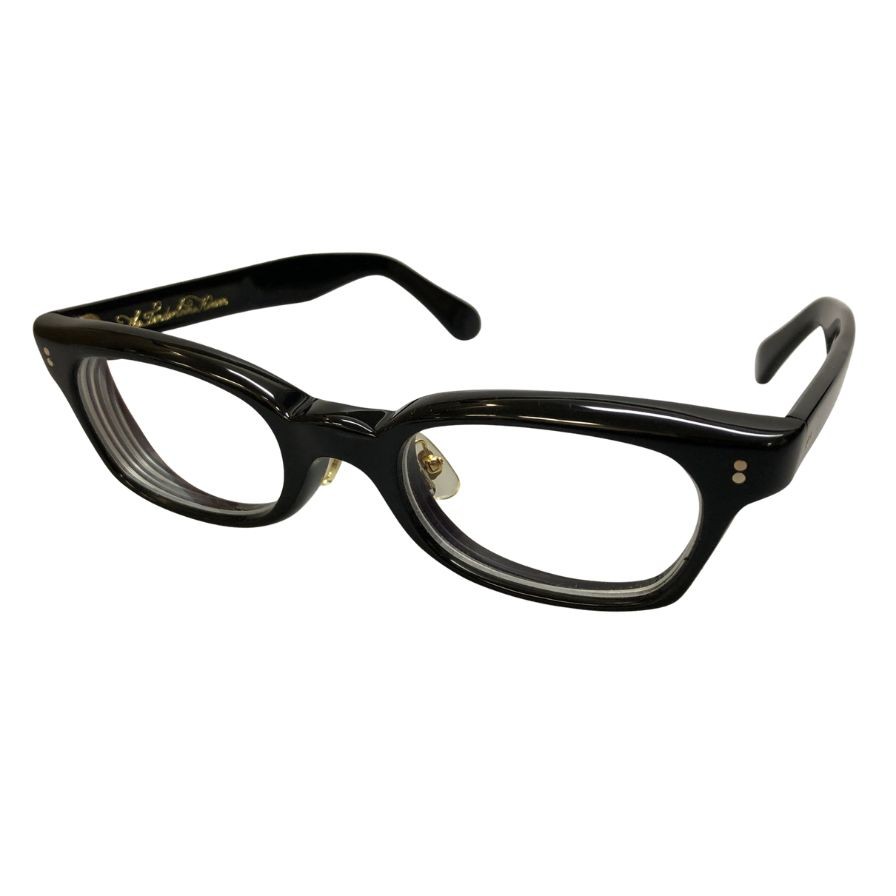 白山眼鏡店 ブラック 縞 ケース付き 白山眼鏡店 ブラック 縞 ケース