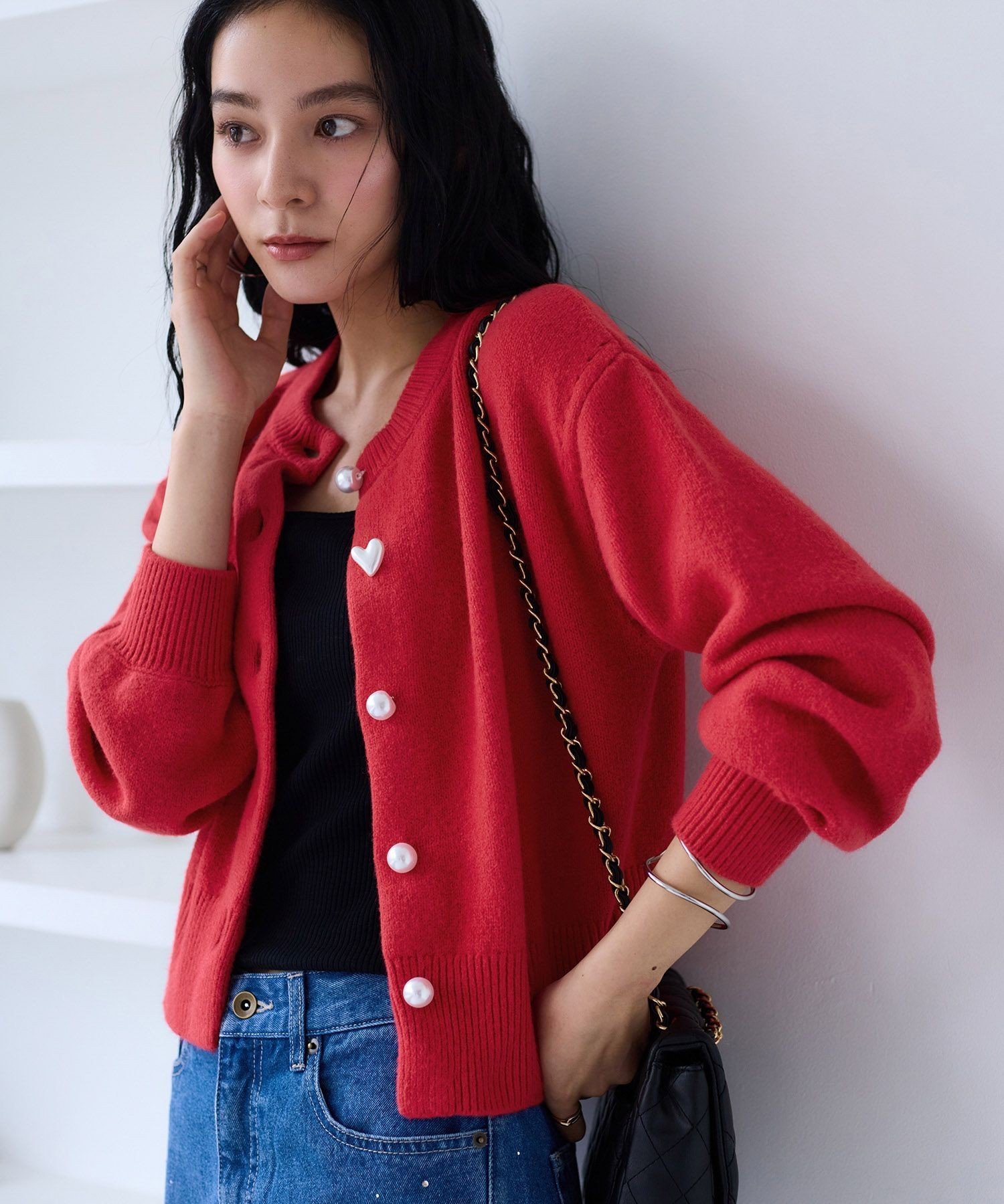 楽天市場】ハート（カーディガン・ボレロ｜トップス）：レディース