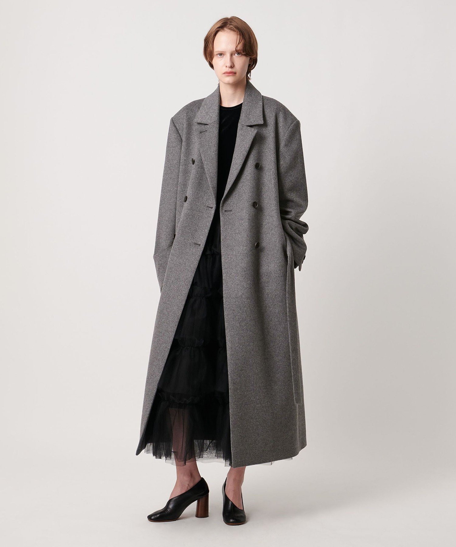 楽天市場】グレー コート（素材（生地・毛糸）ウール）（コート