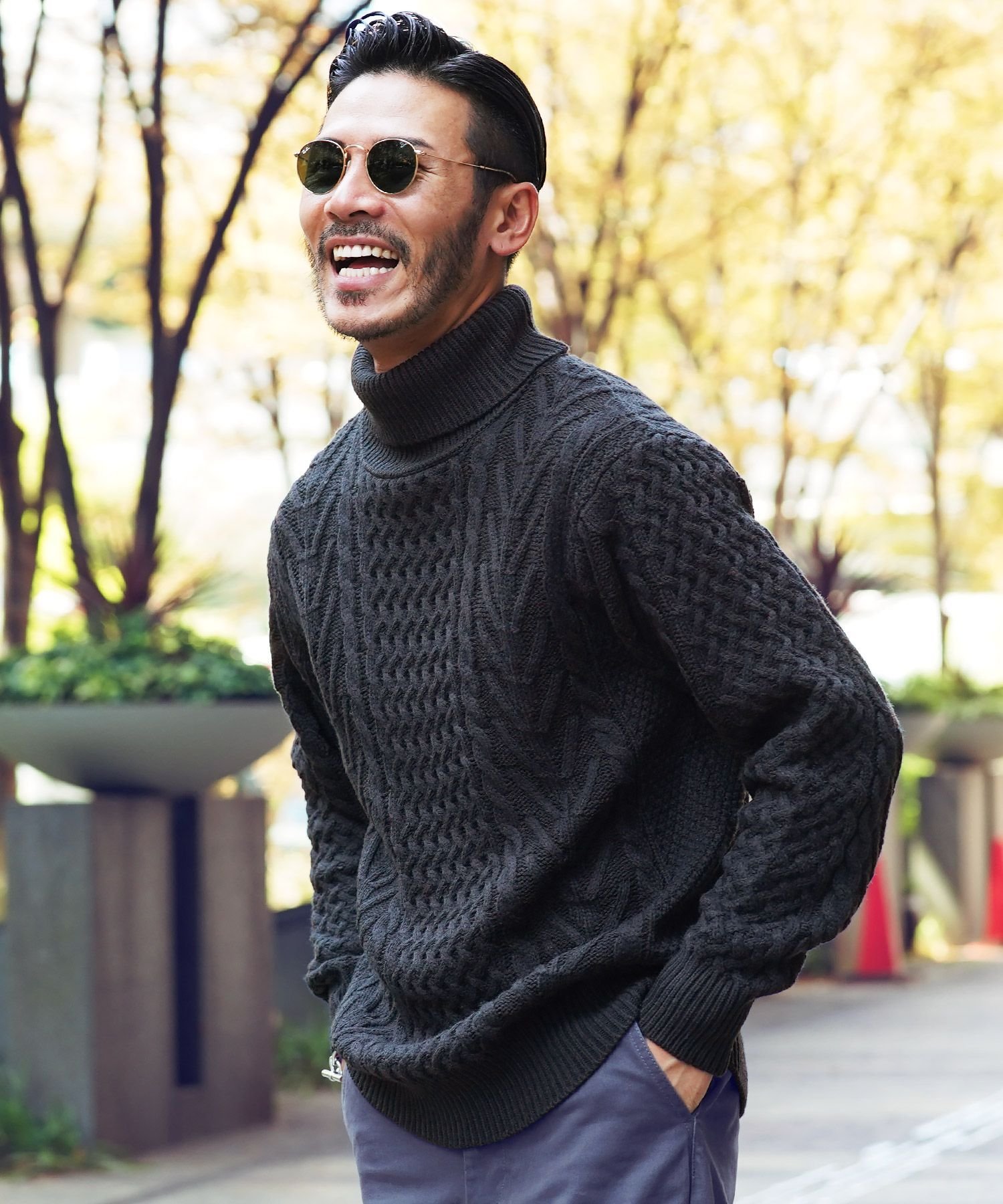 楽天市場】ブルー（ニット・セーター｜トップス）：メンズファッション