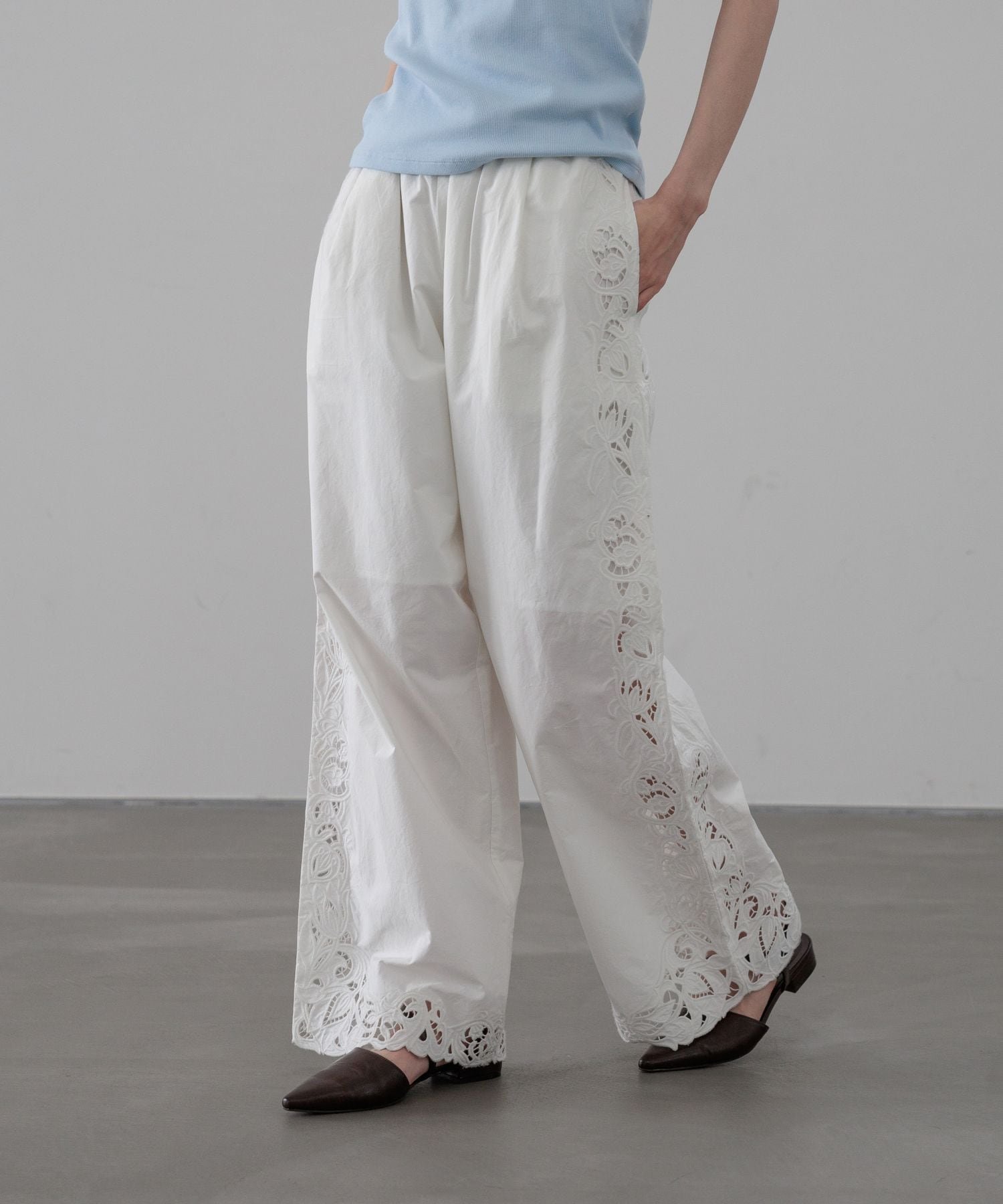 楽天市場】カットワーク（パンツ｜ボトムス）：レディースファッション