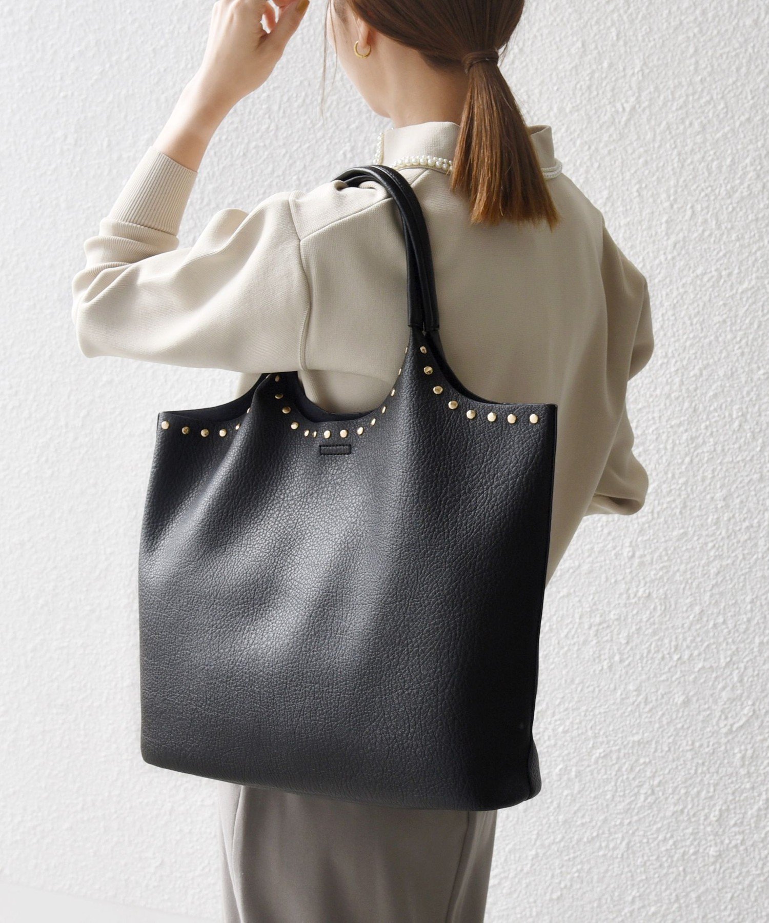 楽天市場】スタッズ バッグ（カラーブラック）（バッグ・小物