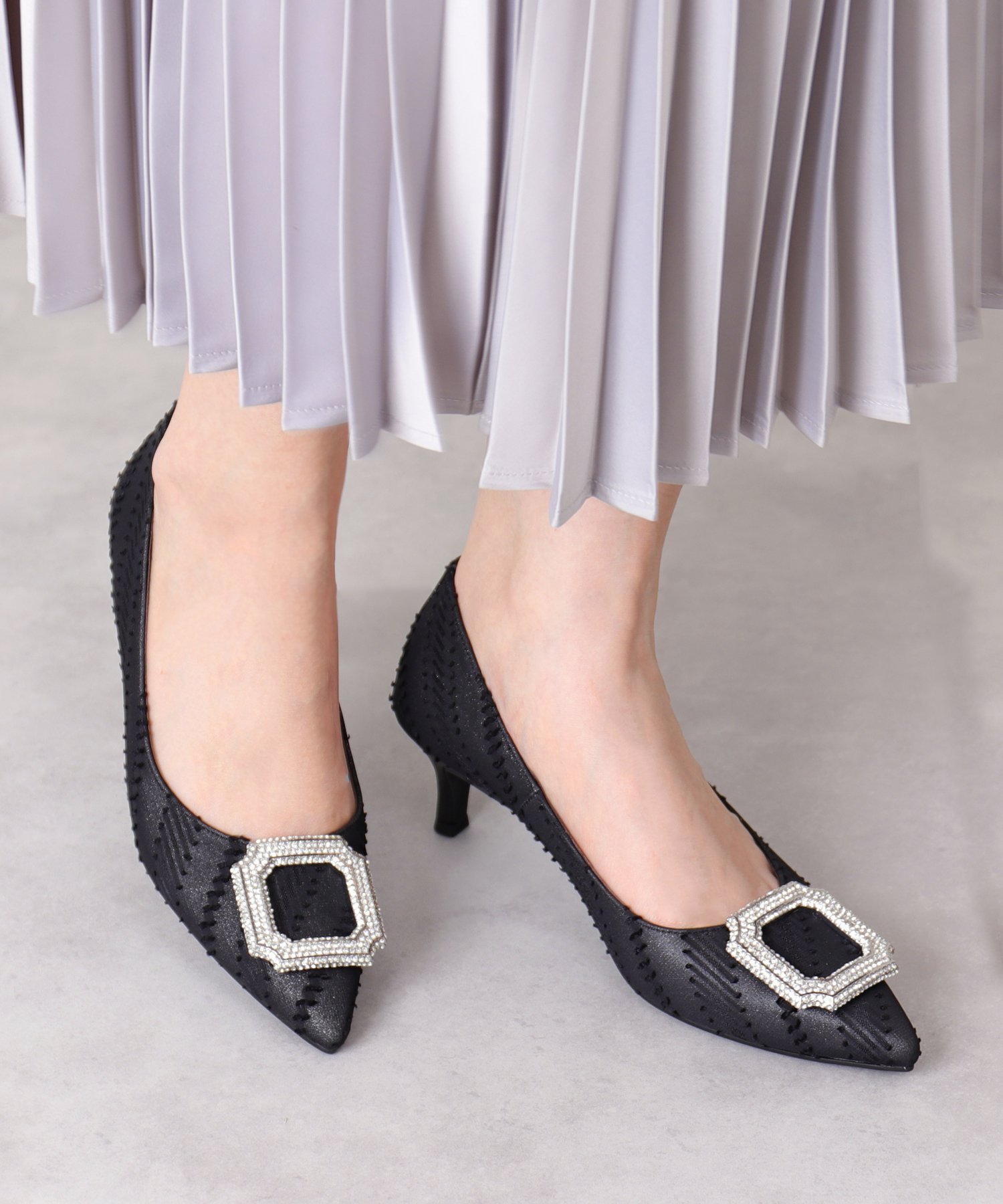 楽天市場】ビジュー パンプス ダイアナの通販