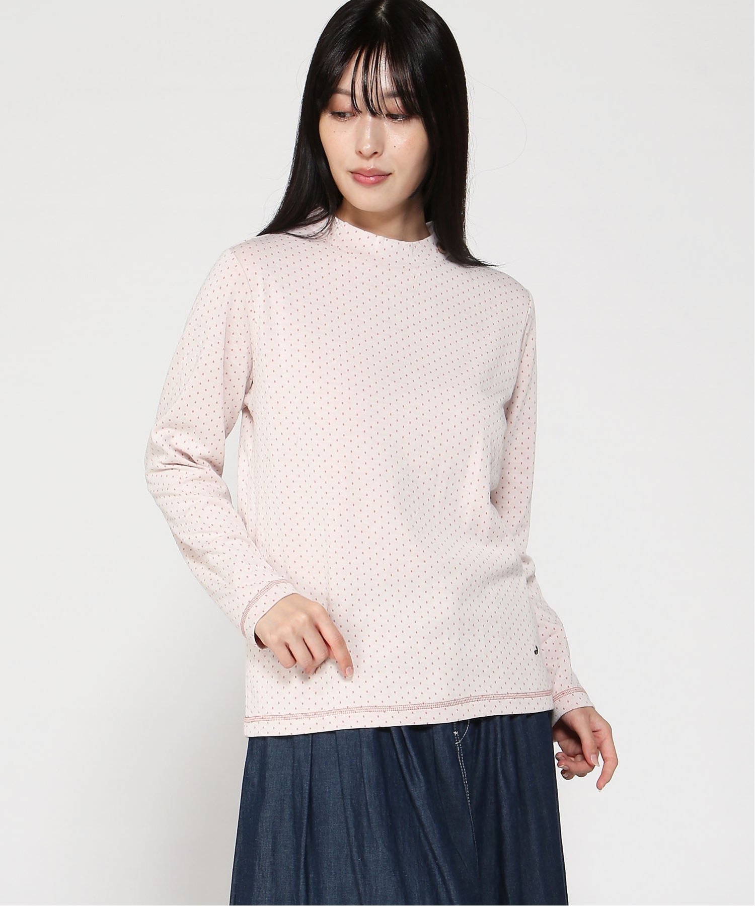 楽天市場】水玉 ハイネックの通販