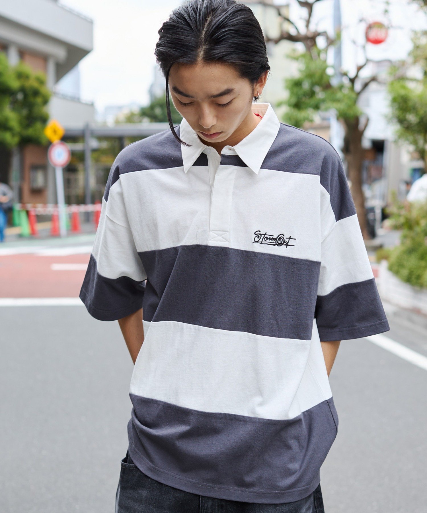 楽天市場】ラガーシャツ（カラーホワイト）（メンズファッション）の通販