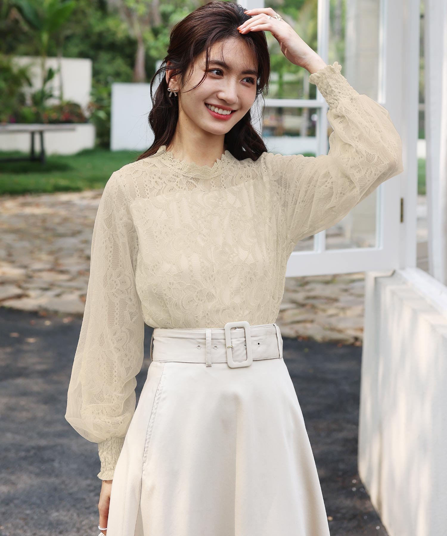 楽天市場】バルーンスリーブ シースルーの通販