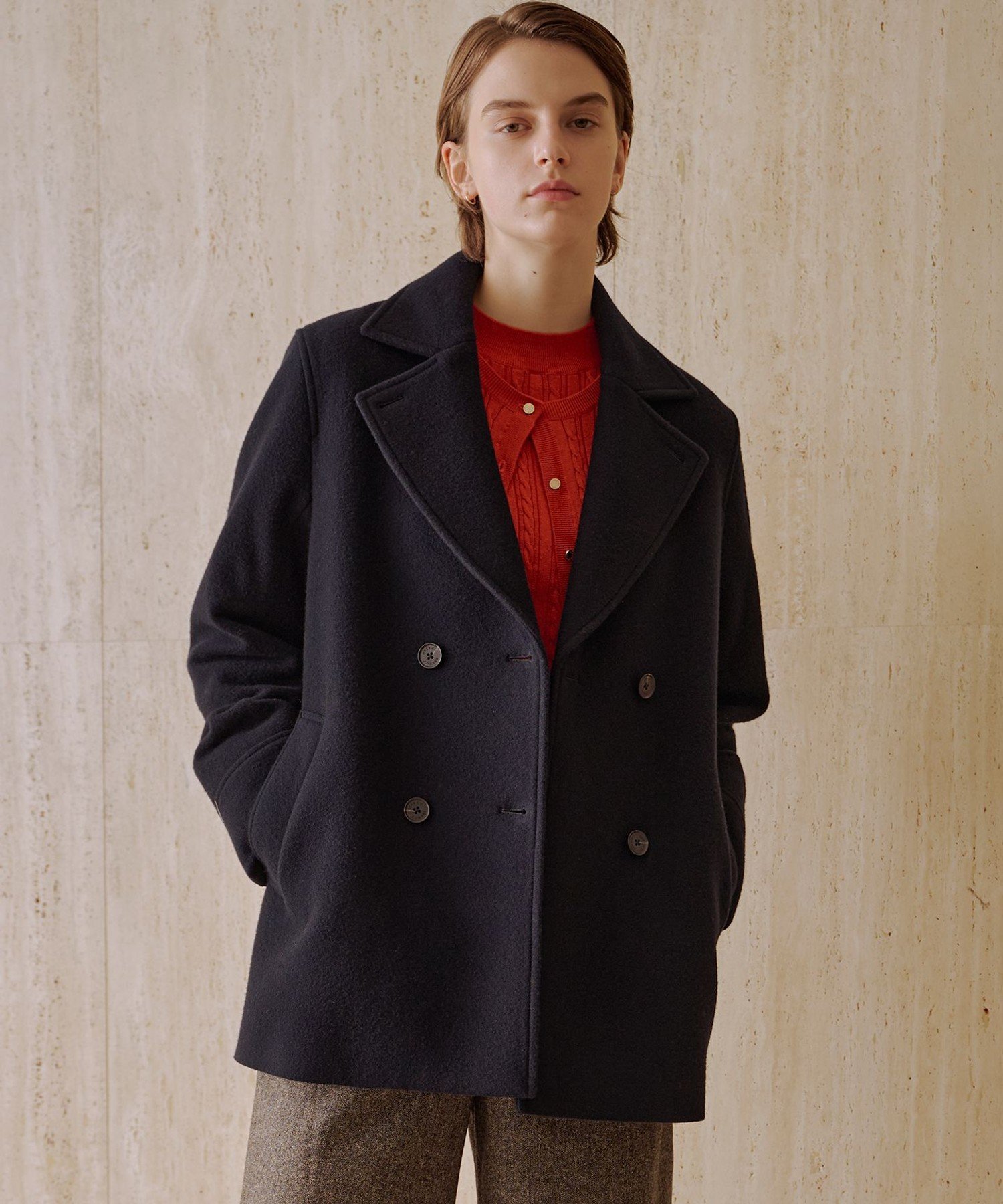 楽天市場】orcival メルトン pコートの通販