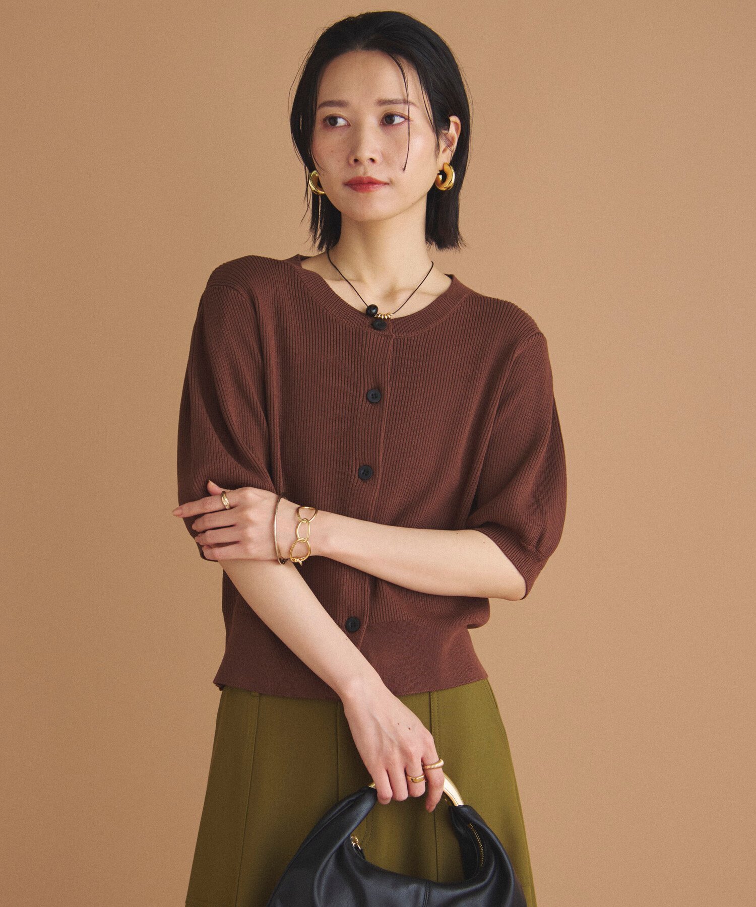 楽天市場】五分袖（カーディガン・ボレロ｜トップス）：レディース