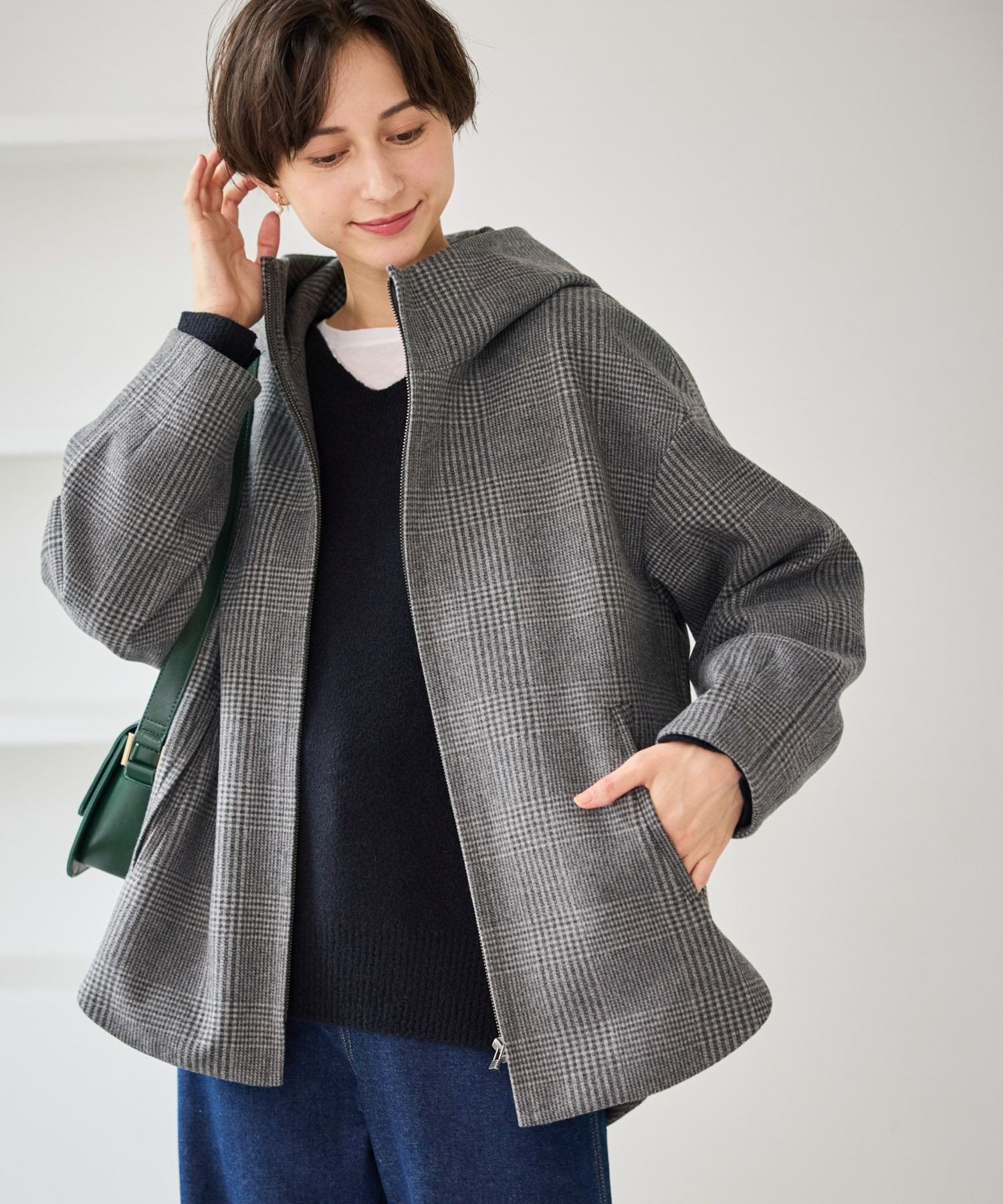 楽天市場】メルトン フーデッドコートの通販