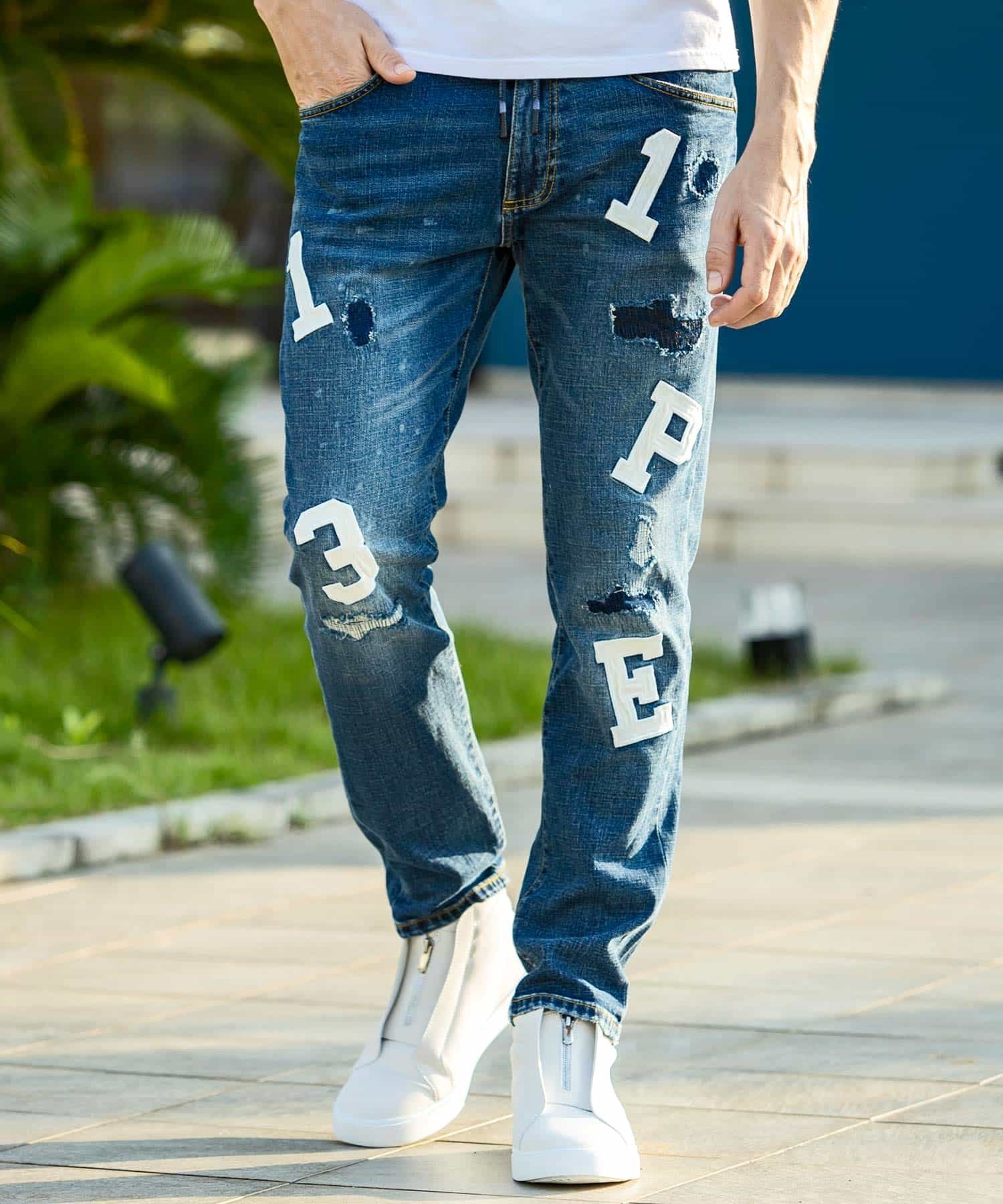 楽天市場】1 piu uguale 3 ホワイト デニムの通販