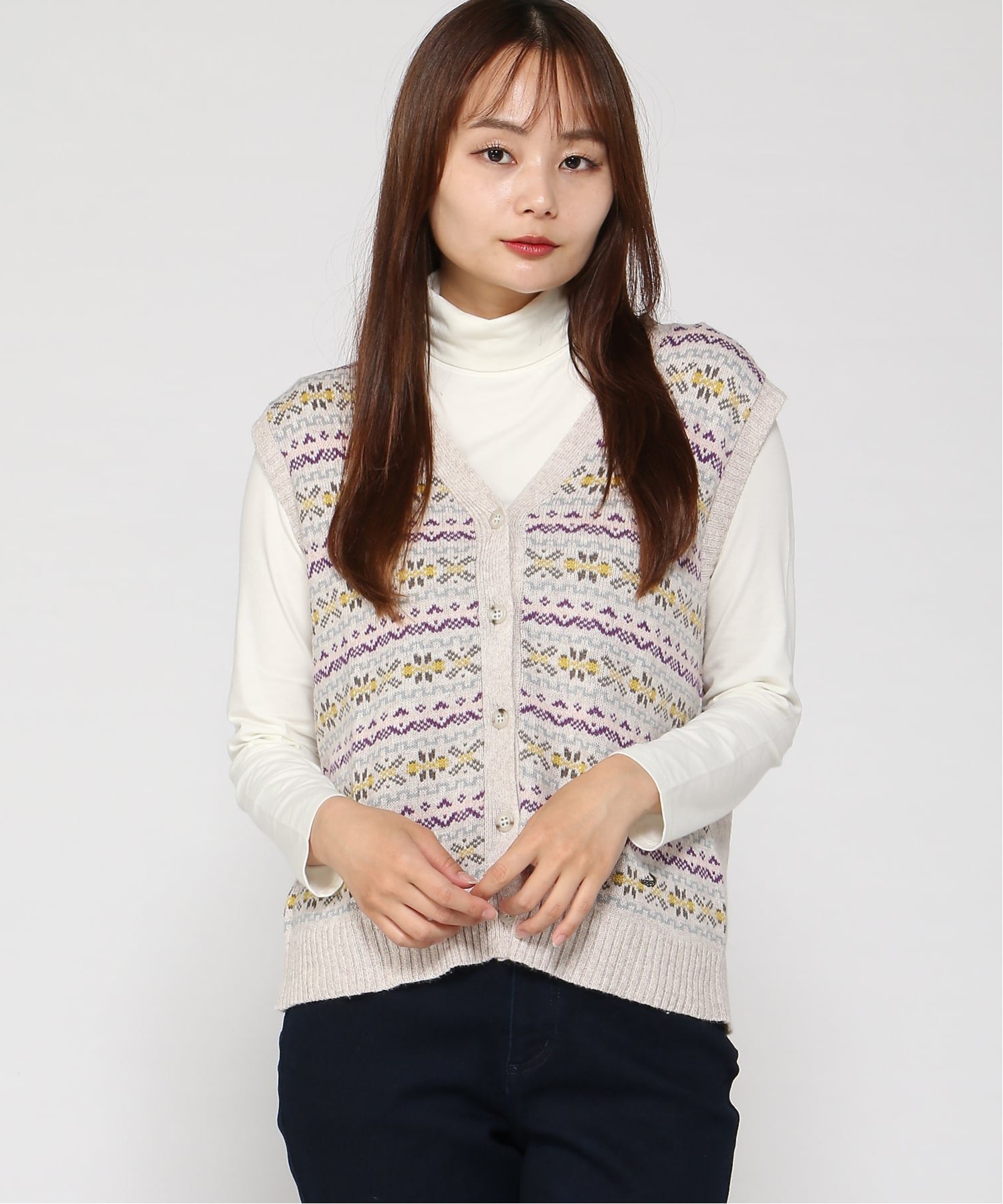 楽天市場】フェアアイル ニット（サイズ（S/M/L）LL）（トップス