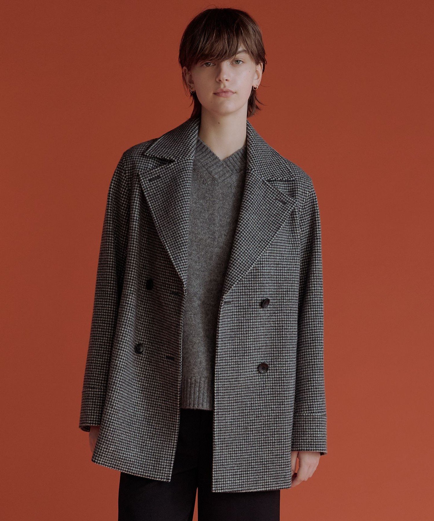 楽天市場】ピーコート（柄チェック）（レディースファッション）の通販