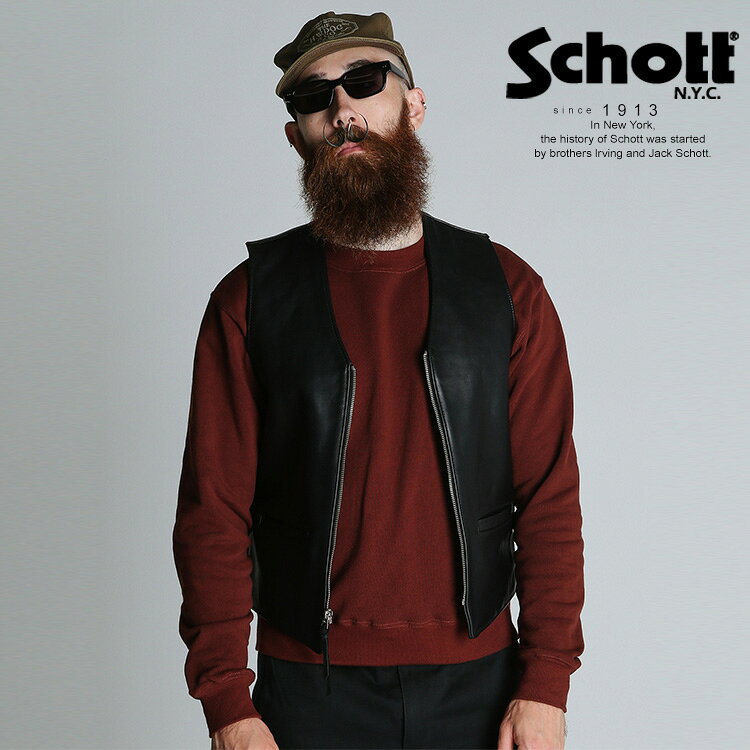 楽天市場】schott レザー ベストの通販