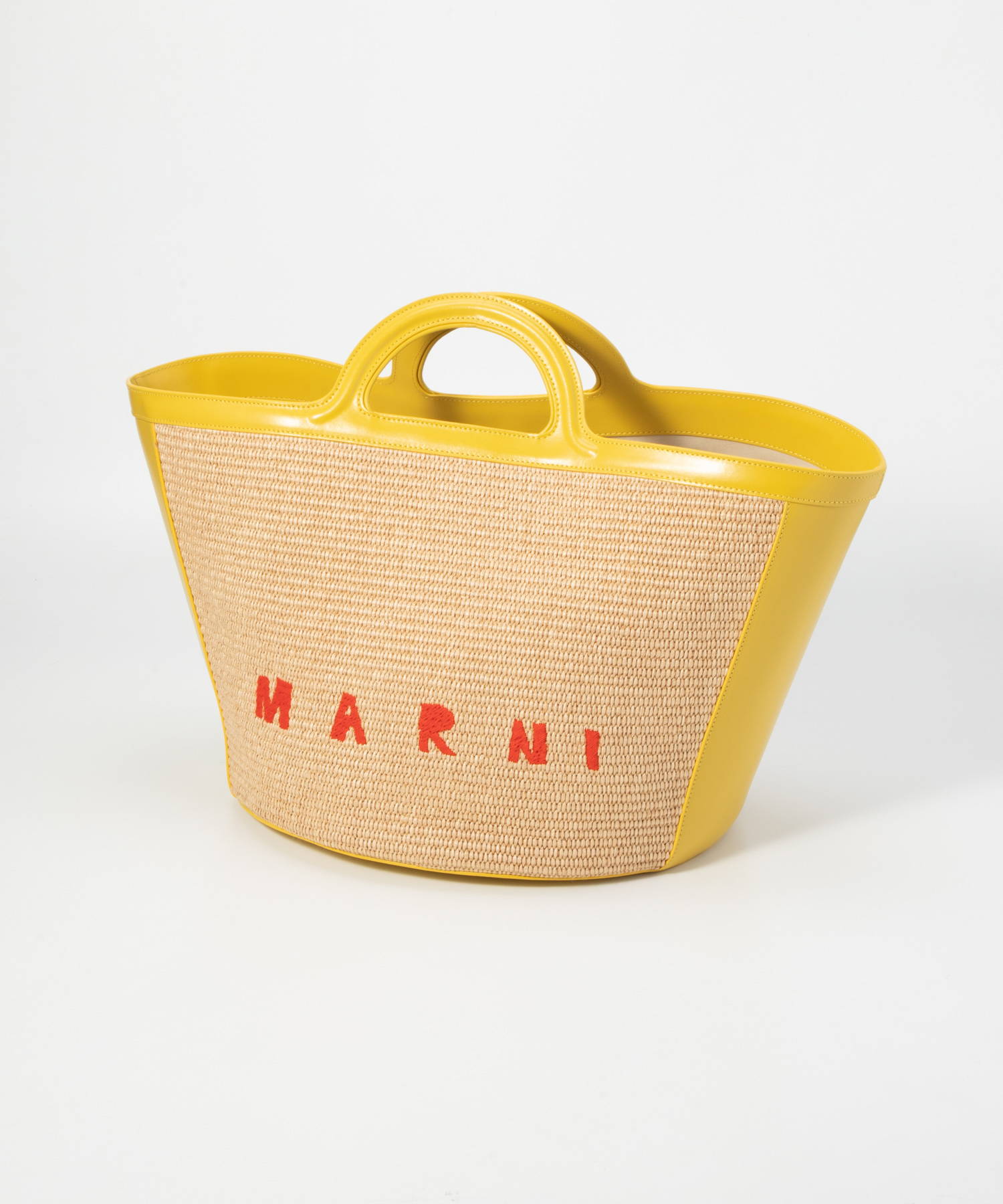 マルニフラワーマーケット カゴバック 黄色 イエロー マルニフラワー