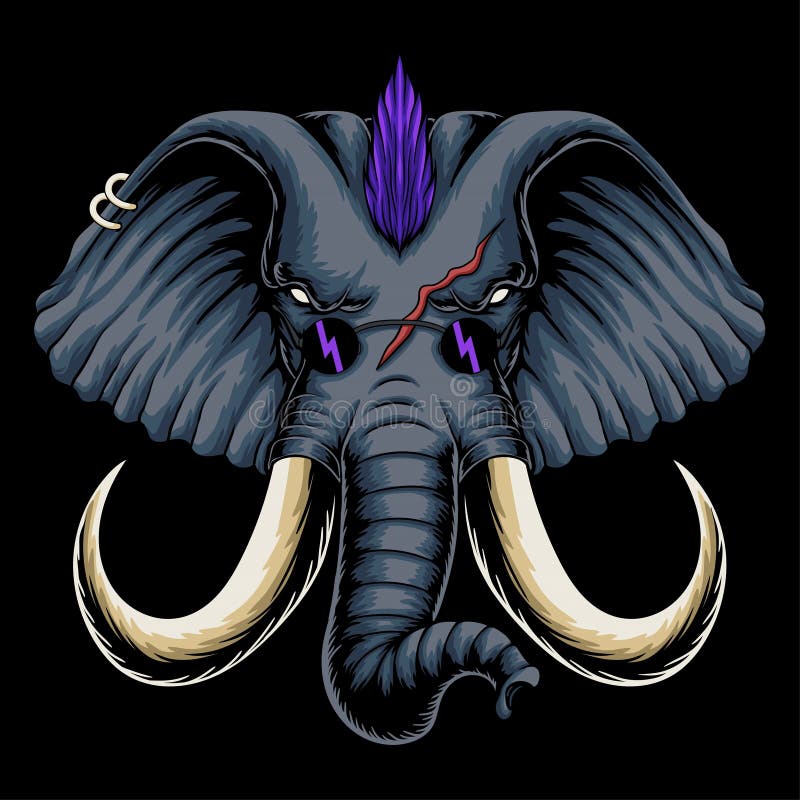 Punk Elephant Stock Illustrations – 35 Punk Elephant Stock