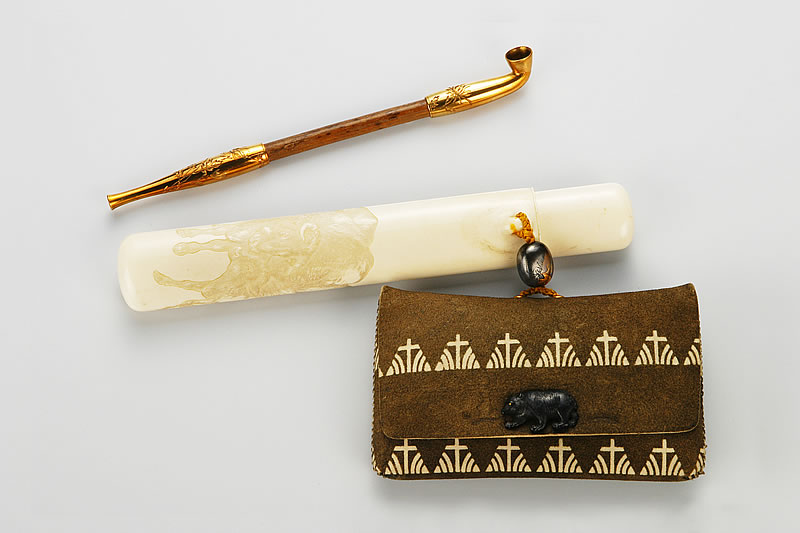 煙管煙草入組物｜燕市産業史料館｜新潟県燕市｜燕の匠の技に触れ、金属