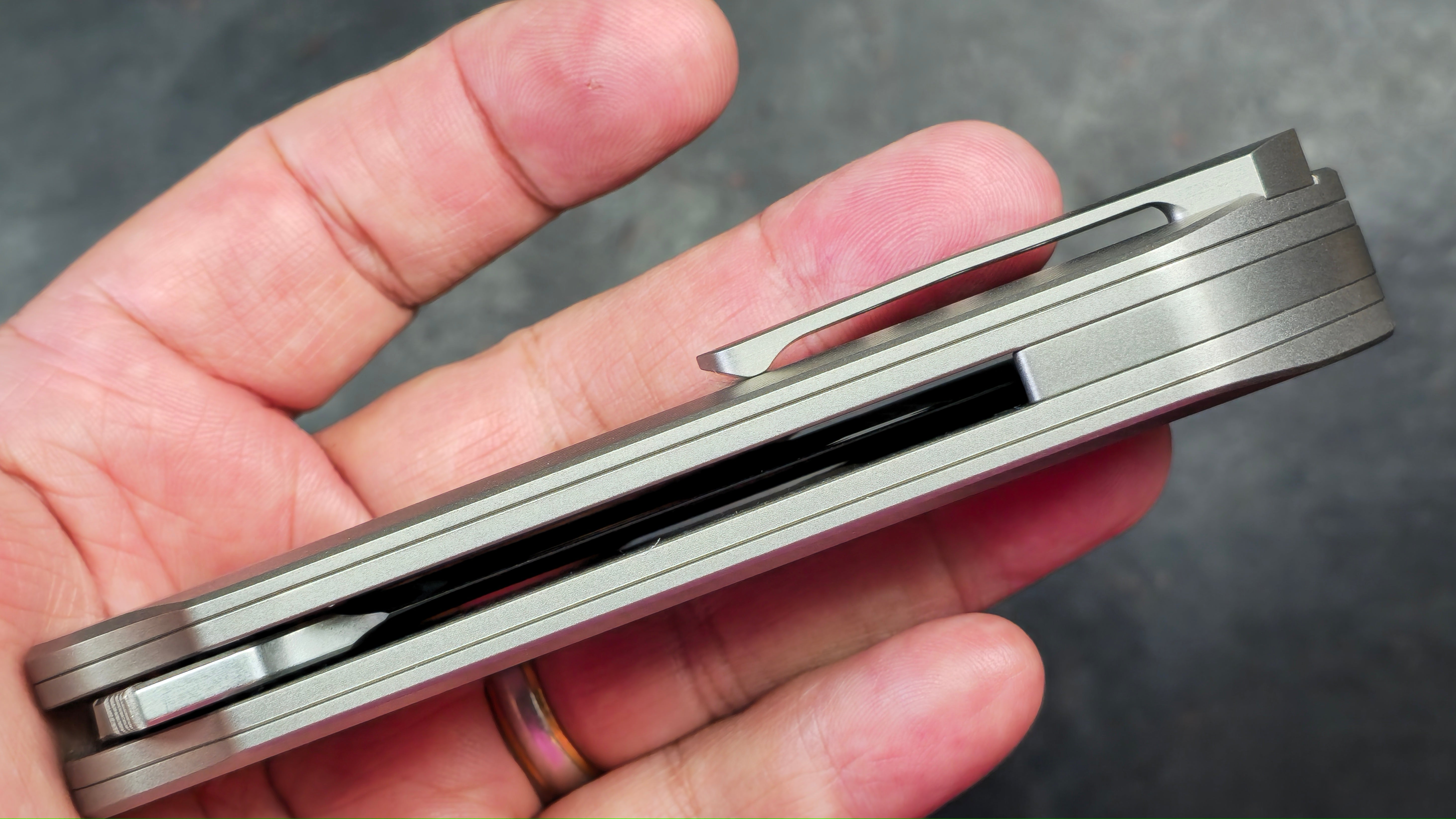 TWOSUN TS567 TC4 Titanium Handle 14C28N Blade (NEW) – TEK