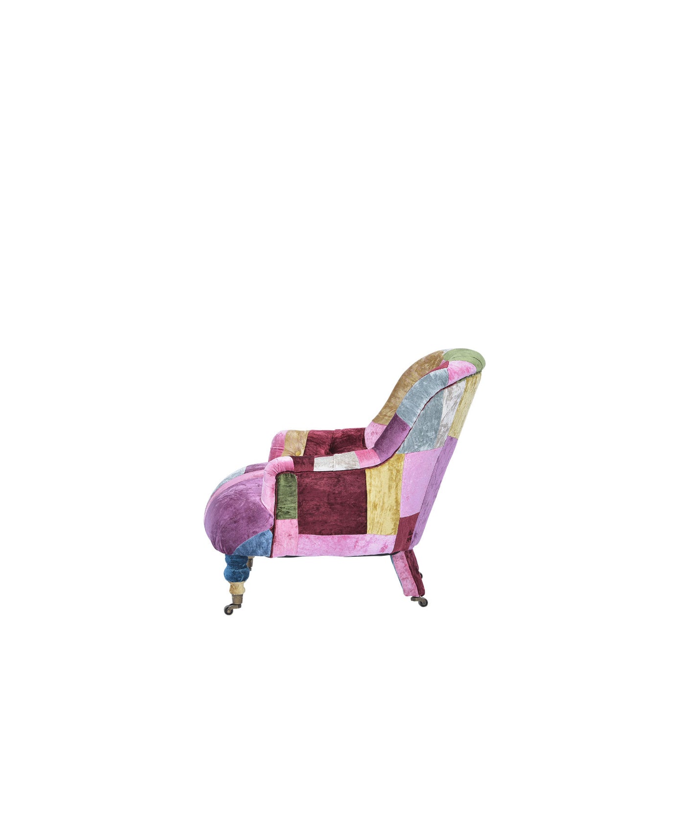 HALO（ハロー）】ANNE CHAIR VELVET PATCHWORK BOHEM｜アンティーク風