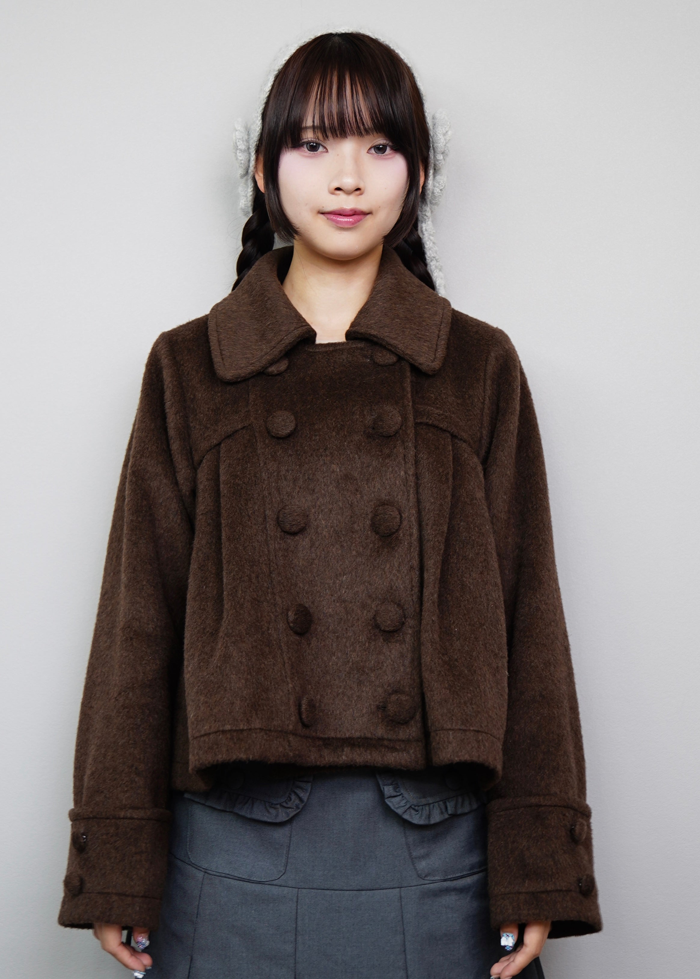 新色黒追加発売】grace fur collar wool coat – Tie.Me