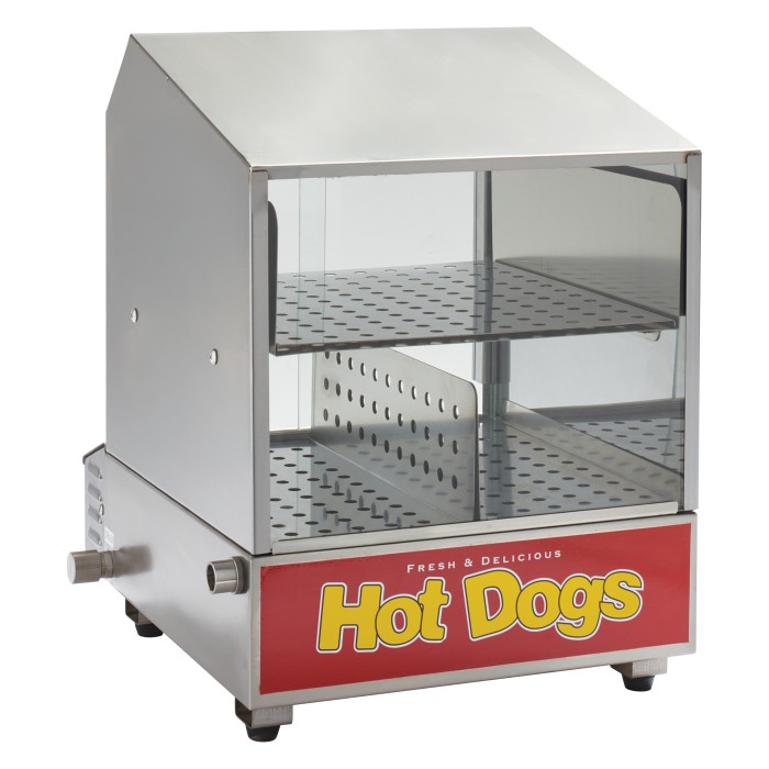 Winco 60048 Benchmark Dog Pound 164 Dog / 36 Bun Hot Dog Steamer