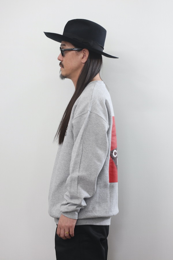 TIGHT / CHET BAKER / CREW NECK SWEAT SHIRT ( TYPE-2 )（GRAY）