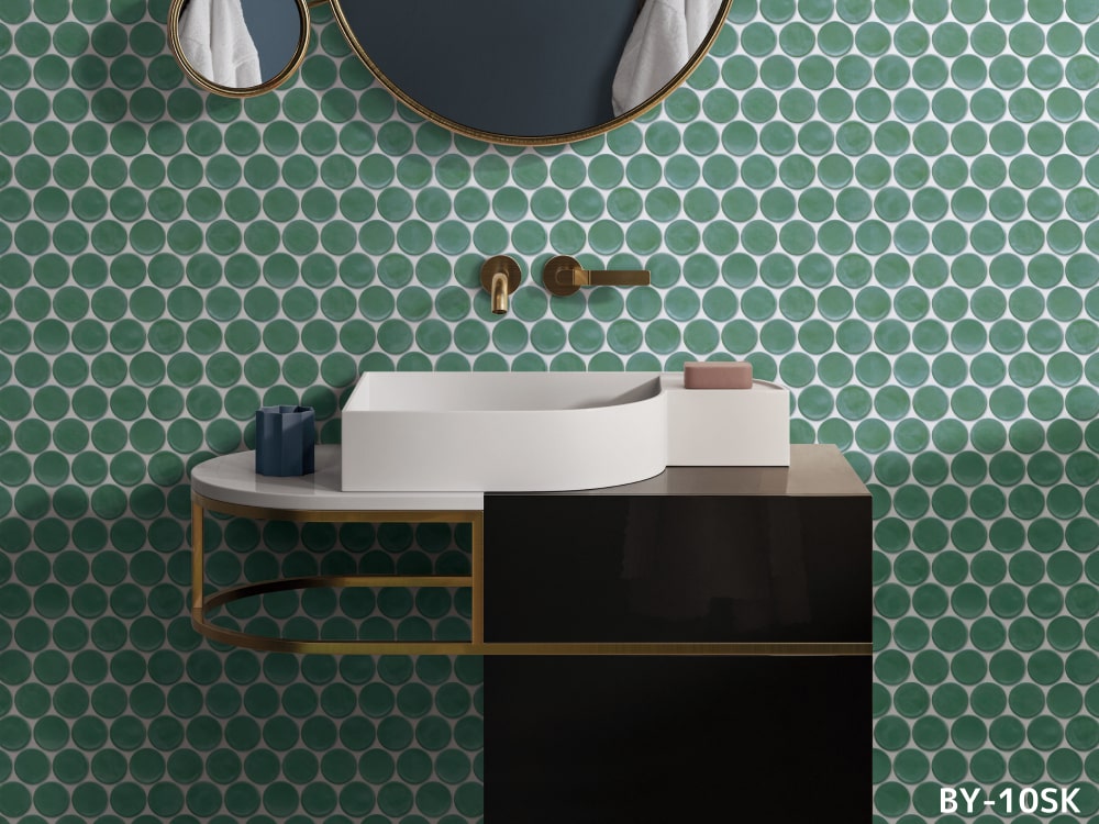 牡丹 BY-01S (Sail) /47mm丸型 /※旧名：ブイ | タイル販売の専門サイト