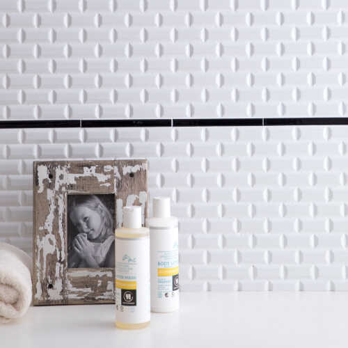 サブウェイ-モザイク SWM-1B /白 | タイル販売の専門サイトならタイル