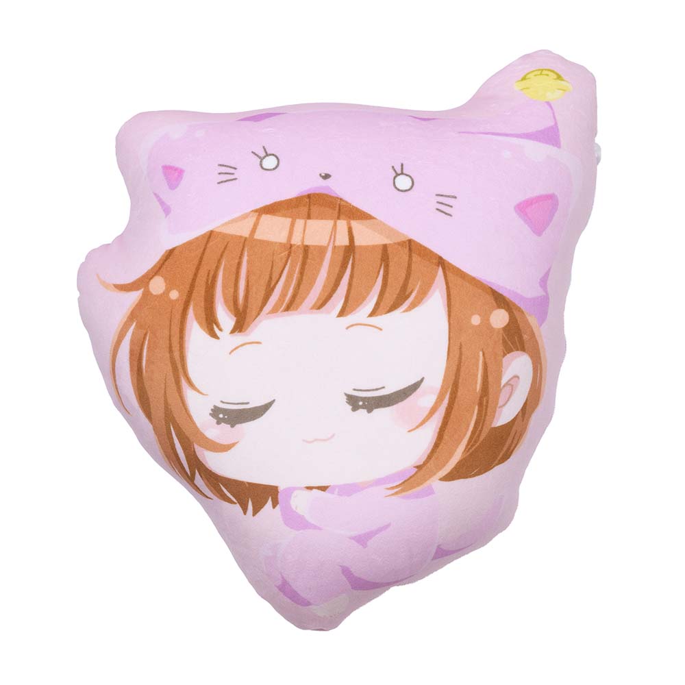 おやすみちろぴの ぴの＆ネコちゃんのリバーシブルクッション（ネコ