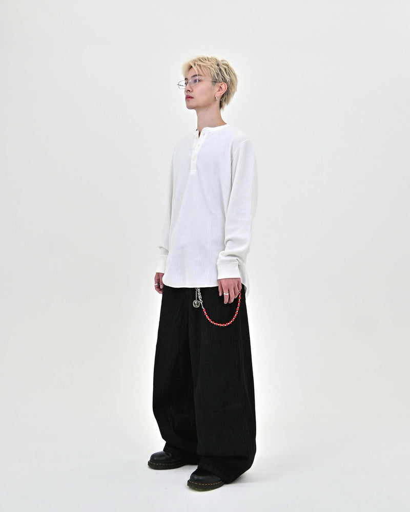 10日以内お届け】 オールブラックボタンフライデニム L2113