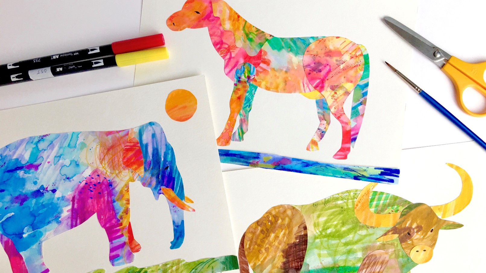 自由な色で動物を描いてみよう！｜TOMBOW FUN ART STUDIO ｜トンボ鉛筆