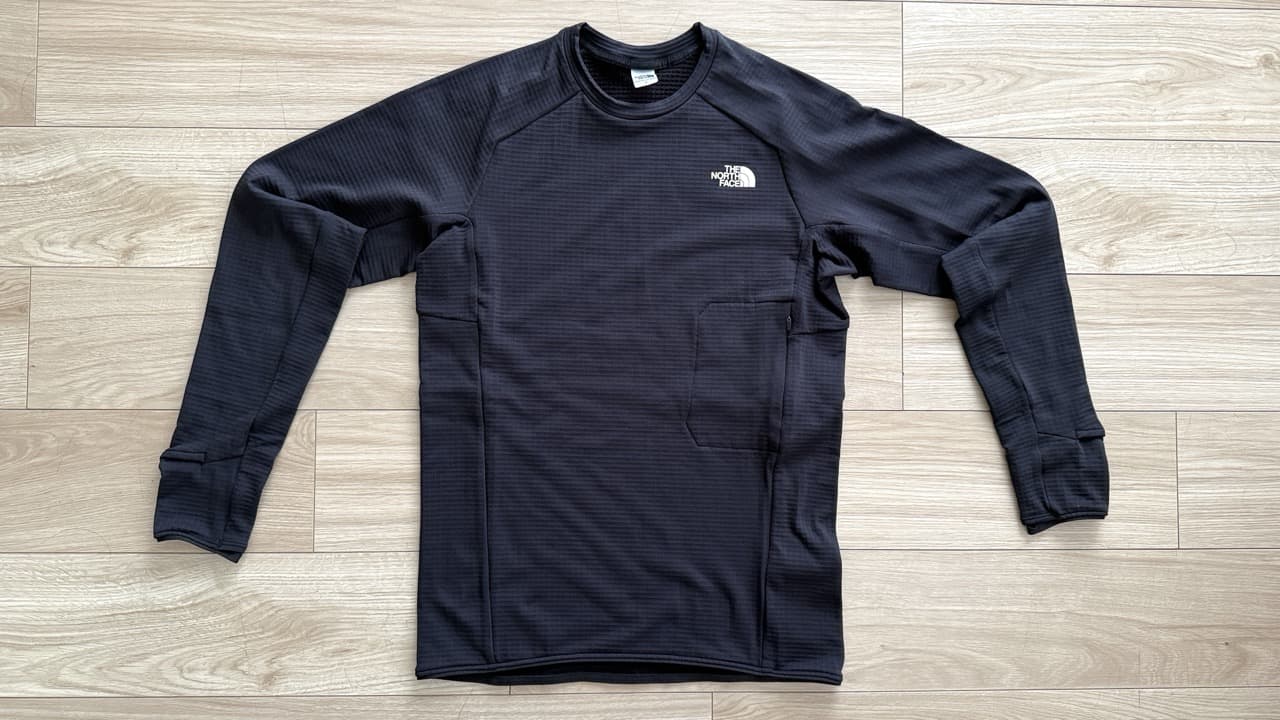 レビュー】The North Face サーマル バーサ グリッド クルー：冬ラン
