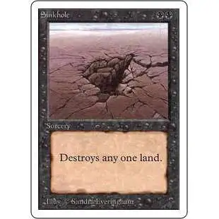 Magic The Gathering Alpha Single Card Common Sinkhole Mildly