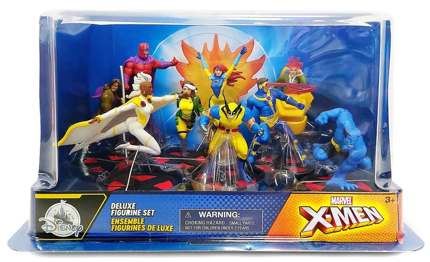 Disney Marvel X-Men Exclusive 9-Piece PVC Figure Deluxe Play Set