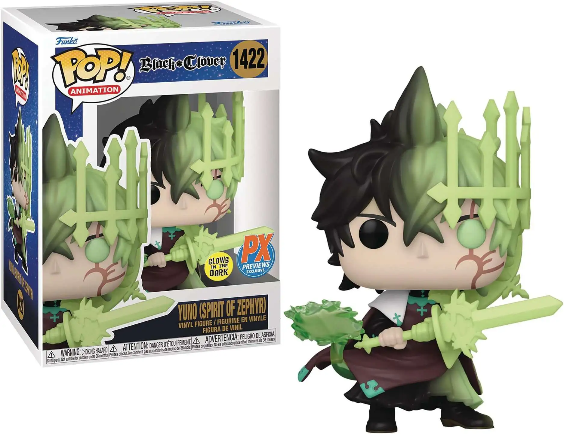 Funko Black Clover POP Animation Yuno Spirit of Zephyr Exclusive