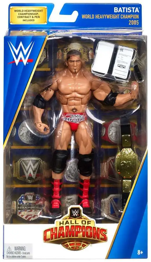 WWE Wrestling Elite Hall of Champions Batista Exclusive 6 Action