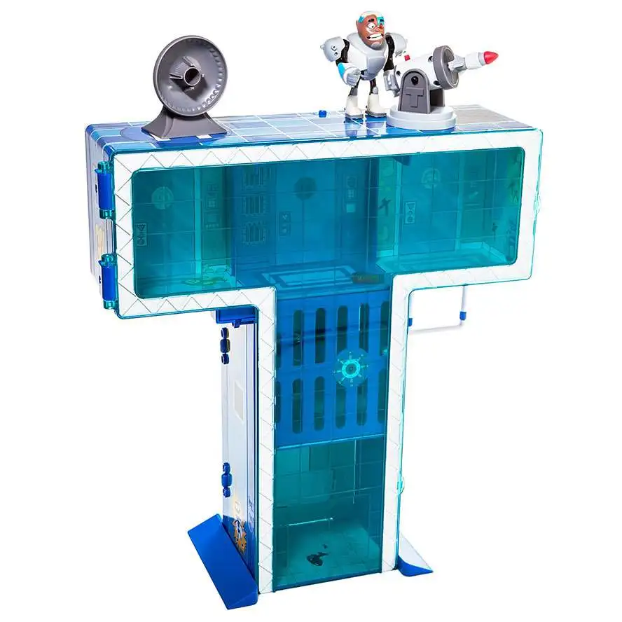 Teen Titans Go T-Tower with Lights Sounds Playset Jazwares - ToyWiz