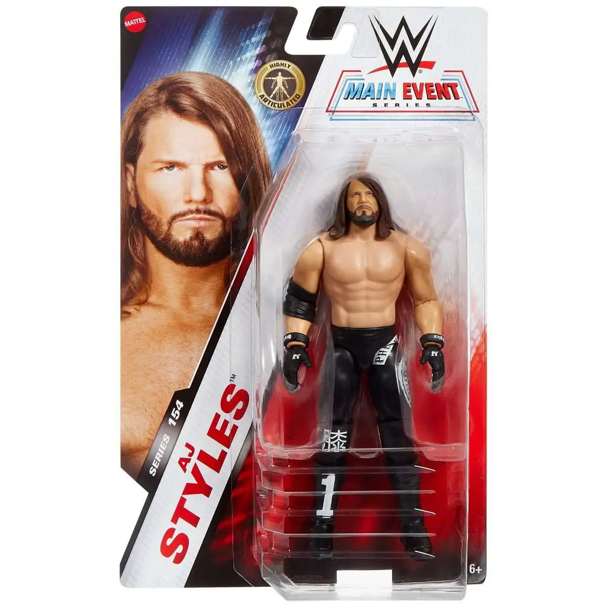 WWE Wrestling Main Event Series 154 AJ Styles 6 Action Figure