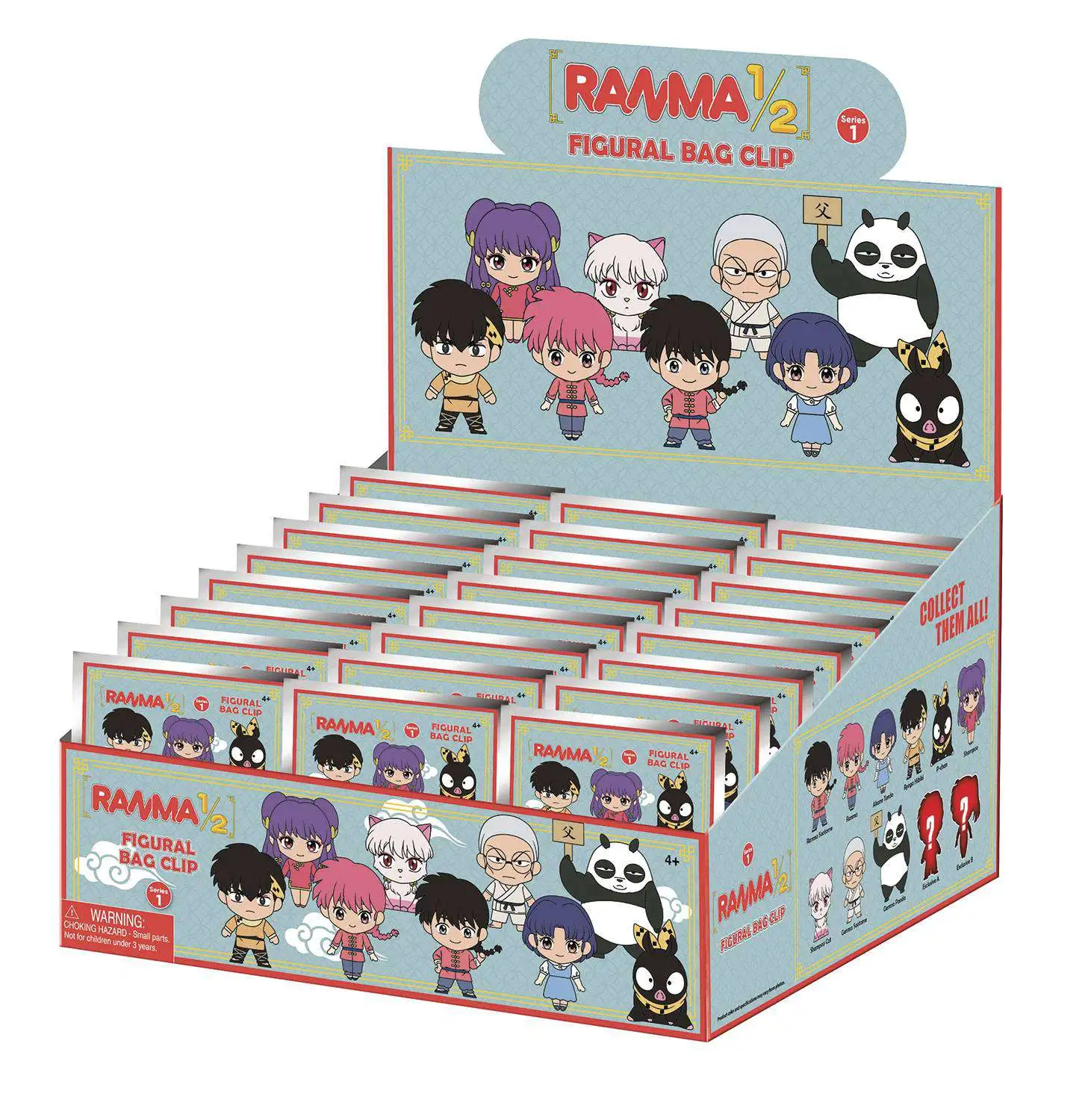 Ranma 12 3D Figural Bag Clip Ranma 12 Series 1 Mystery Box 24